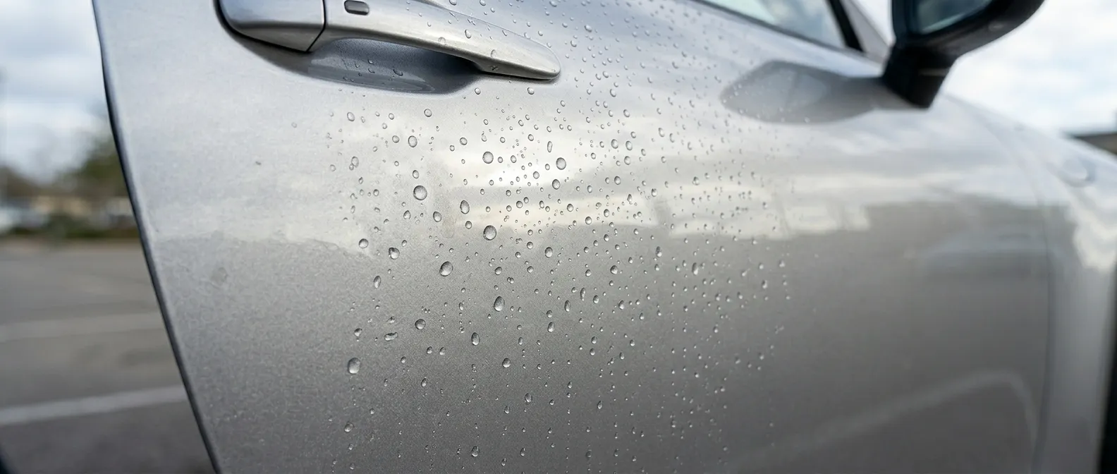 Car paint after PPF protection applied